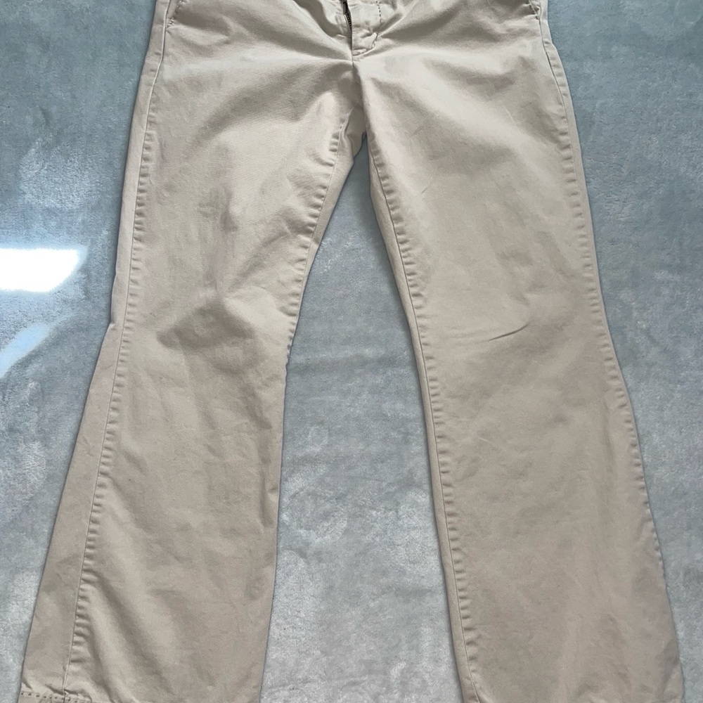 American Eagle Outfitters Straight Leg Jeans in Light Beige Petite 6